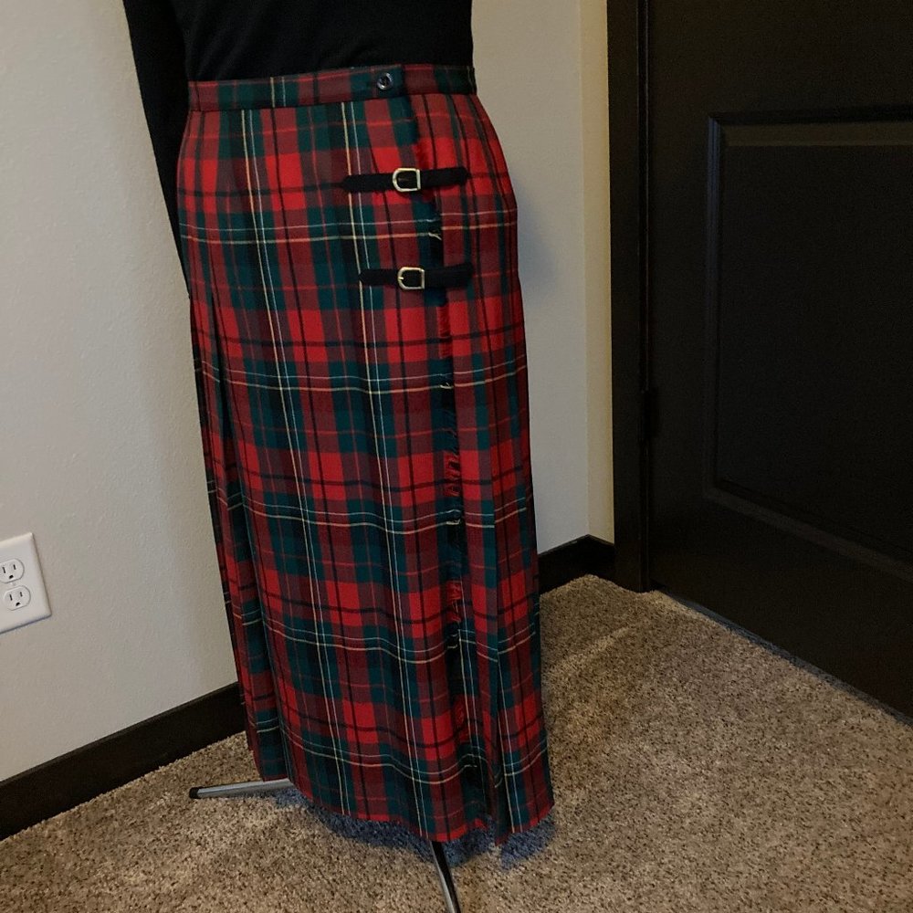 Vintage Pendleton Wrap Tartan Plaid Skirt Size 14